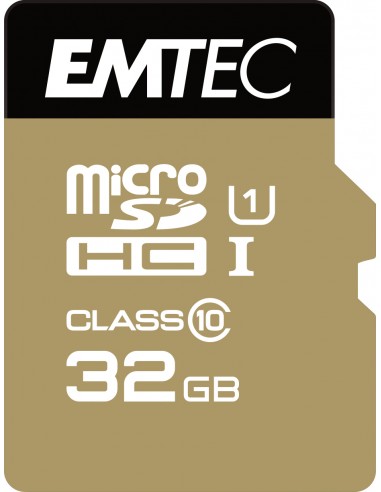 Emtec : microSD Class10 Gold+ 32GB MicroSDHC Clase 10