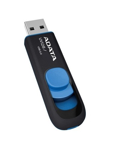 ADATA : DashDrive UV128 32GB unidad flash USB USB tipo A 3.2 Gen 1 (3.1 Gen 1) Negro, Azul