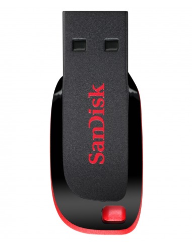 SanDisk : Cruzer Blade unidad flash USB 128 GB USB tipo A 2.0 Negro, Rojo