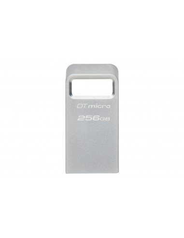Kingston Technology : DataTraveler Micro unidad flash USB 256 GB USB tipo A 3.2 Gen 1 (3.1 Gen 1) Plata