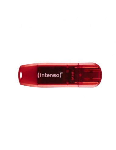 Intenso : Rainbow Line unidad flash USB 128 GB USB tipo A 2.0 Rojo, Transparente