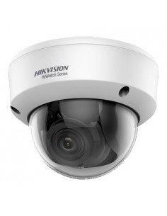 Hikvision : CAMARA ANALOGICA HIWATCH ECONOMIC SERIES TVI / RESOLUC HD1080P / LENTE 2.8-12MM / CARCASA DOME / METAL / PROTECCION