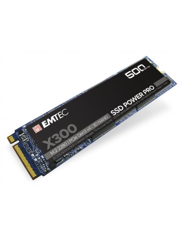 Emtec : X300 M.2 500 GB PCI Express 3.0 3D NAND NVMe