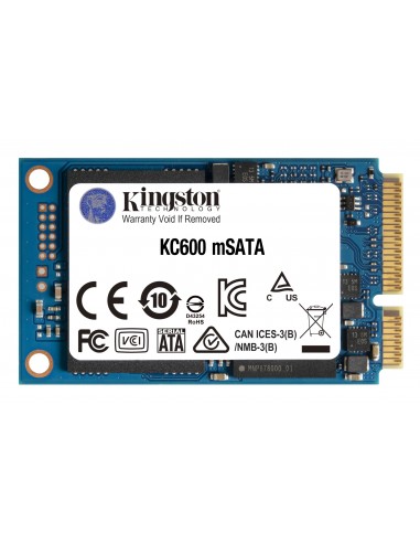 Kingston Technology : KC600 mSATA 1,02 TB Serial ATA III 3D TLC