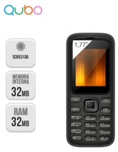 Qubo : Gea 1,77" TFT LCD Negro