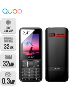 Qubo : X229 2,4" TFT DS Cámara - Rojo