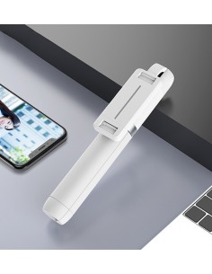 Trípode bluetooth para selfies - blanco 2