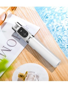 Trípode bluetooth para selfies giratorio (aluminio) - blanco