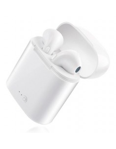 Auriculares Bluetooth i7s - blanco (blíster)