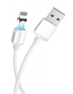 Borofone : Cable de datos magnético BX57 (USB-A / Lightning) - blanco (blíster)