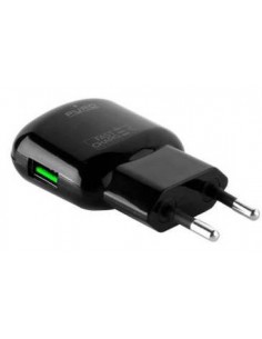 Puro : Cargador de red microUSB 2.4A Fast Charge - negro (blíster) 2