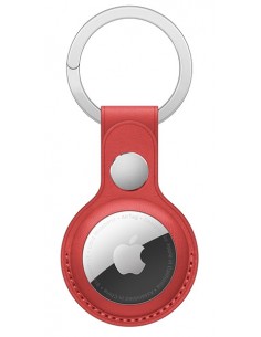 Llavero piel AirTag - rojo