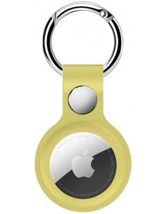 Llavero silicona AirTag - amarillo