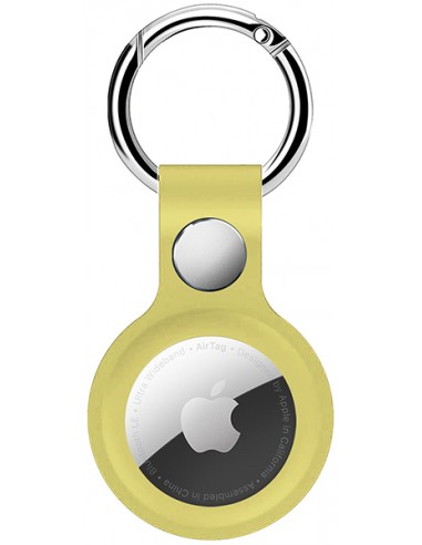 Llavero silicona AirTag - amarillo