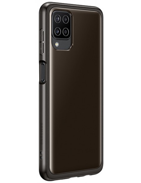 Samsung : Clear Cover - Galaxy A12 - negra (blíster)