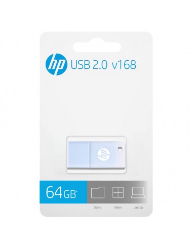 AION : HP V168 unidad flash USB 64 GB USB tipo A 2.0 Azul