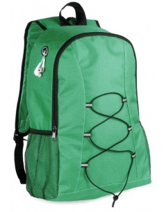Mochila poliéster con rejilla (auriculares incluidos) - verde
