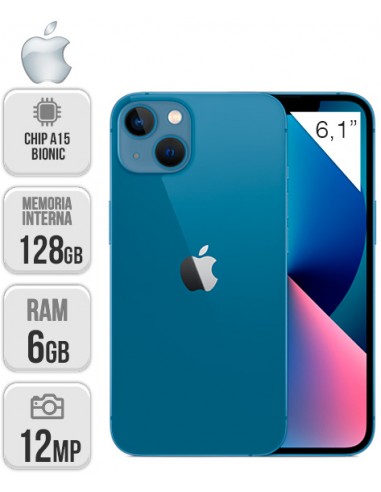 Apple : iPhone 13 128GB - Azul