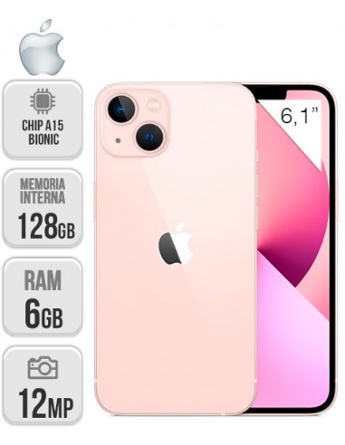 Apple : iPhone 13 128GB - Rosa