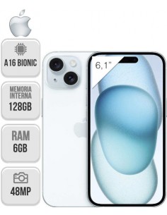 Apple : iPhone 15 128GB - azul
