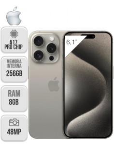 Apple : iPhone 15 Pro 256GB - Titanio natural