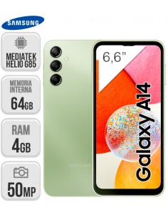 Samsung : A145 Galaxy A14 4/64GB - verde