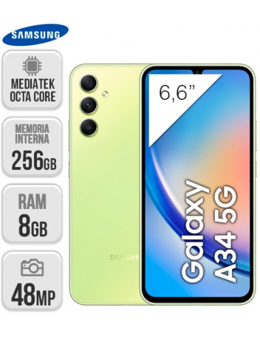 Samsung : A346 Galaxy A34 5G 8/256GB - Lima