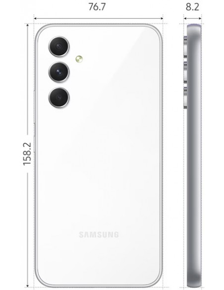 Samsung : A546 Galaxy A54 5G 8/256GB - blanco