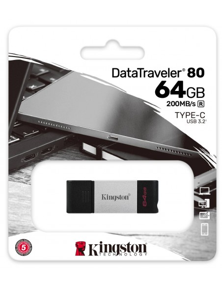 Kingston : Pendrive DT80 64GB (blíster)
