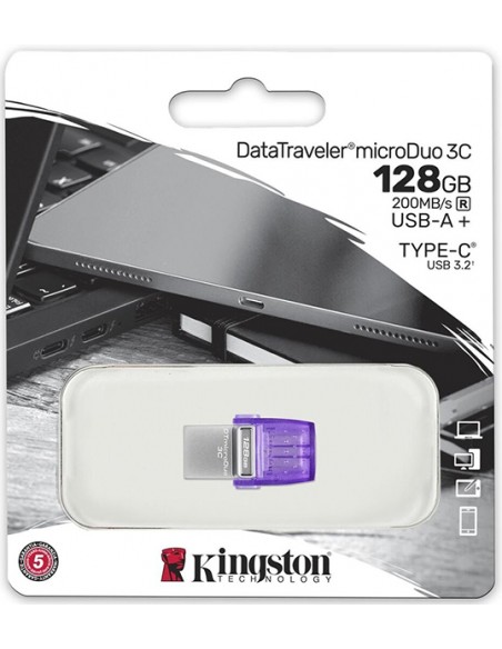 Kingston : Pendrive microDuo 3C 128GB (blíster)