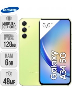 Samsung : A346 Galaxy A34 5G 6/128GB - Lima