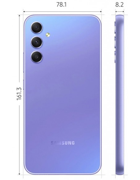 Samsung : A346 Galaxy A34 5G 6/128GB - morado