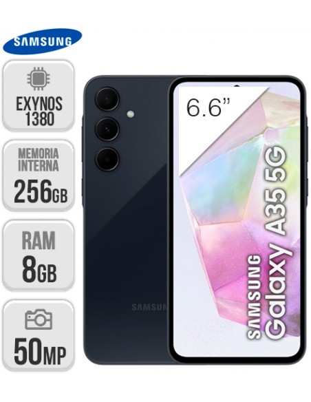 Samsung : A356 Galaxy A35 5G 8/256GB - negro
