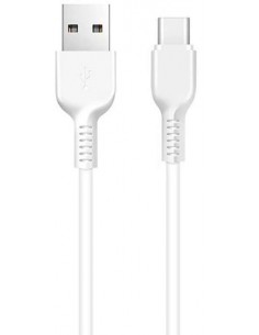 Hoco : Cable de datos (USB-A / USB-C 3m) - blanco (blíster)