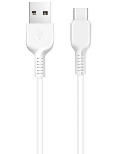Hoco : Cable de datos (USB-A / USB-C 3m) - blanco (blíster)