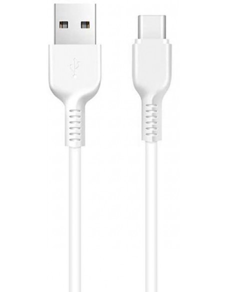 Hoco : Cable de datos (USB-A / USB-C 3m) - blanco (blíster)