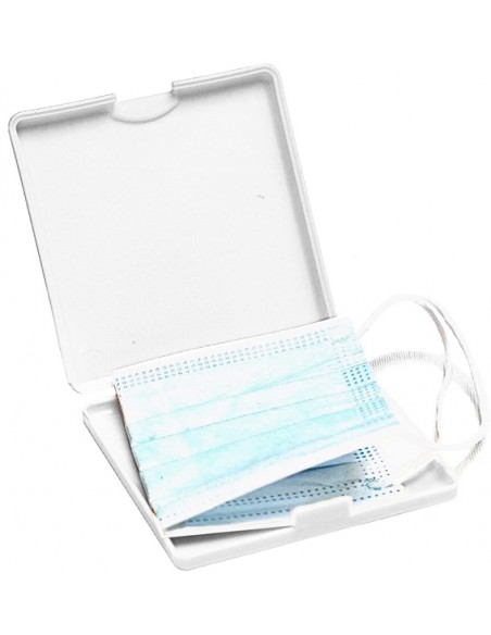 Estuche rígido de mascarilla - blanco