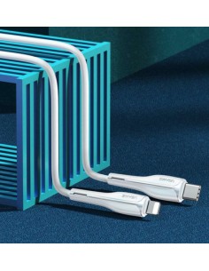 Usams : Cable de datos PD Fast Charge (USB-C / Lightning) 30W - blanco (blíster) 2