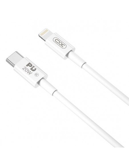 XO : Cable de datos NB-Q189B (USB-C / Lightning) 20W - blanco (blíster)