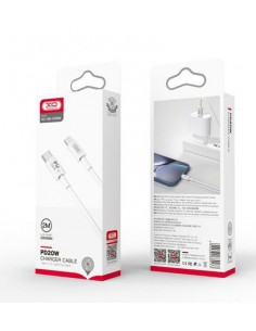 XO : Cable de datos NB-Q189B (USB-C / Lightning) 20W - blanco (blíster) 2