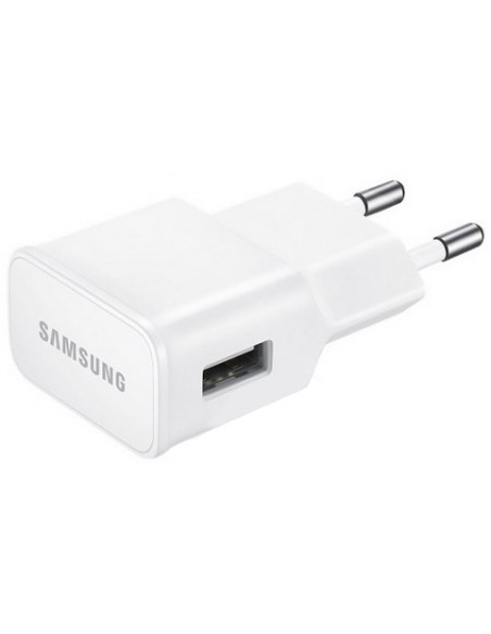Samsung : Cargador de red EP-TA12EWE (Enganche USB 2A) - blanco (bulk)