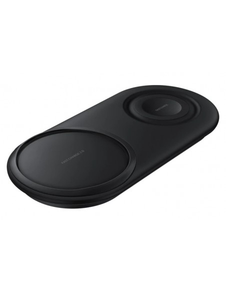Samsung : Cargador inalámbrico EP-P5200 Duo Pad Fast - negro (blíster)