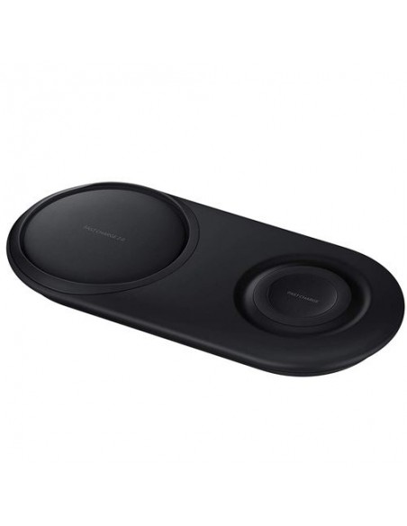 Samsung : Cargador inalámbrico EP-P5200 Duo Pad Fast - negro (blíster)