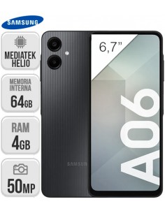 Samsung : A065 Galaxy A06 NO EU 4/64GB - negro
