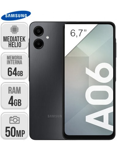 Samsung : A065 Galaxy A06 NO EU 4/64GB - negro