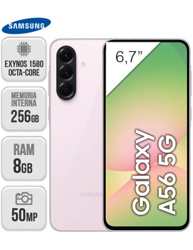 Samsung : A566 Galaxy A56 5G 8/256GB - rosa