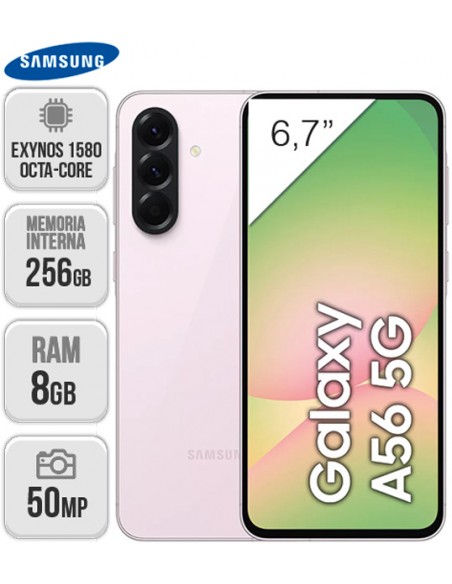 Samsung : A566 Galaxy A56 5G 8/256GB - rosa