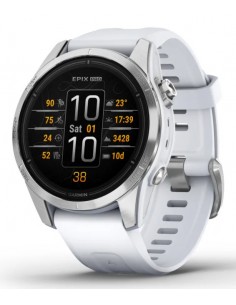 Garmin : epix Pro (Gen 2) 3,05 cm (1.2") AMOLED 42 mm Digital 390 x 390 Pixeles Pantalla táctil Plata Wifi GPS (satélite)