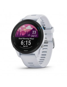 Garmin : Forerunner 255 Music 3,3 cm (1.3") MIP 46 mm Digital 260 x 260 Pixeles Pantalla táctil Blanco Wifi GPS (satélite)