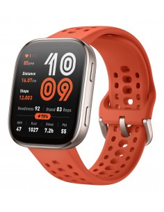 Amazfit : Bip 6 Red 5 cm (1.97") AMOLED Digital 390 x 450 Pixeles Pantalla táctil Oro GPS (satélite)